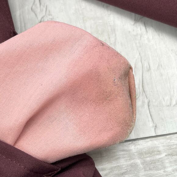 Vintage ILGWU Purple Long Sleeve Button Front Lined Warm Trench Style Coat - Picture 8 of 10